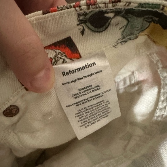 Super Rare REFORMATION Brand New Comic linen Pants - Picture 6 of 7